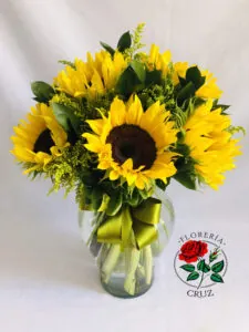 Helianthus, arreglos de Florería Cruz